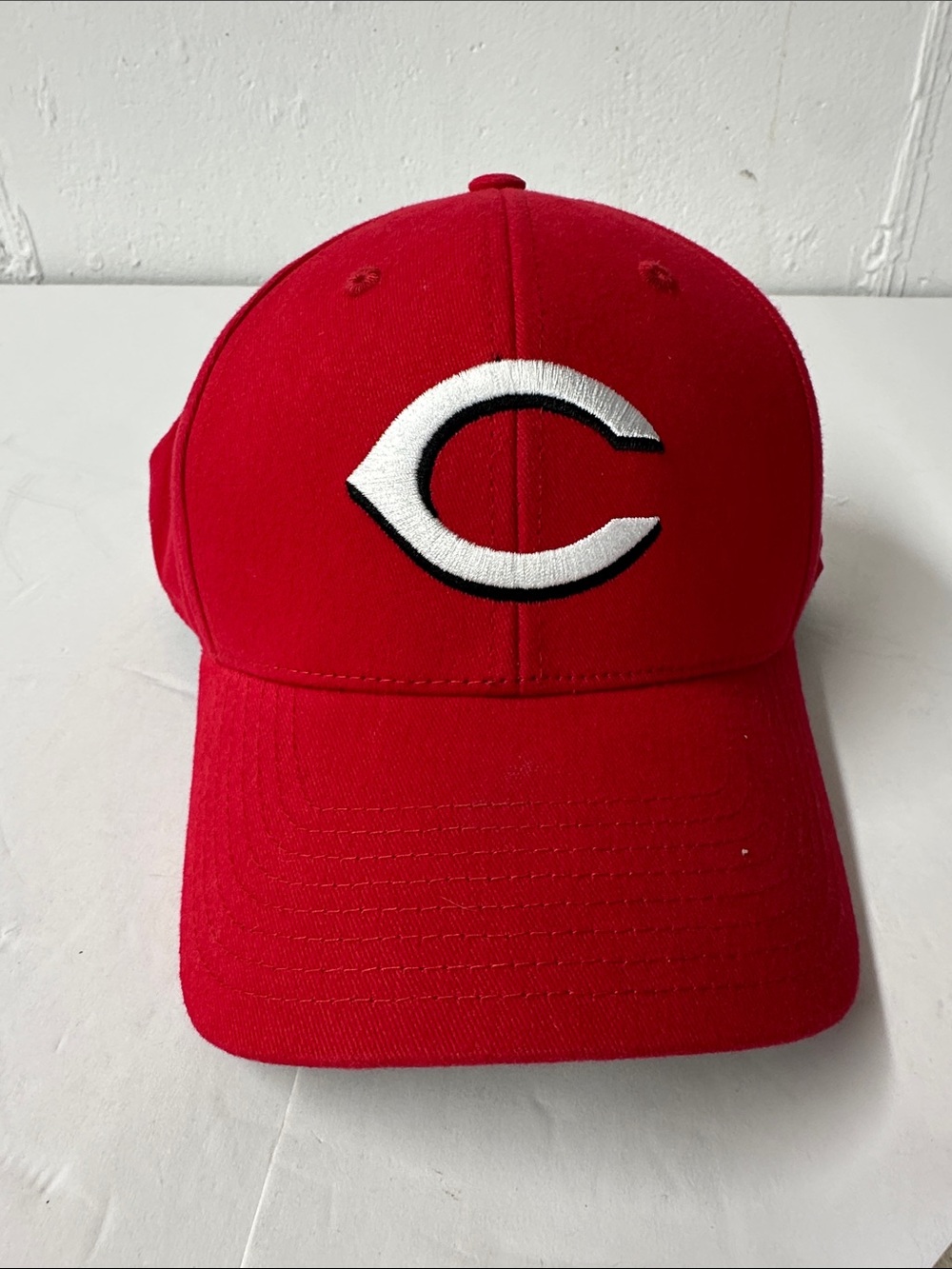 Kids Red Baseball Cap with White 'C' Emblem